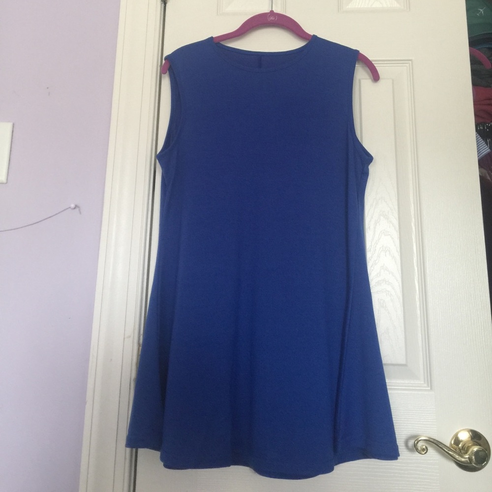 NEW AND NEVER USED - Blue Swing Tank Dress