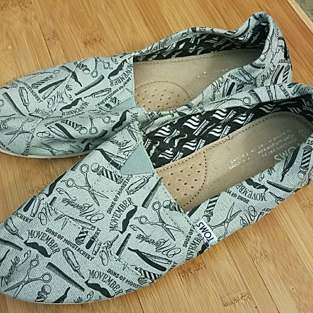 TOMS hairstylist/barber MOVEMBER shoes