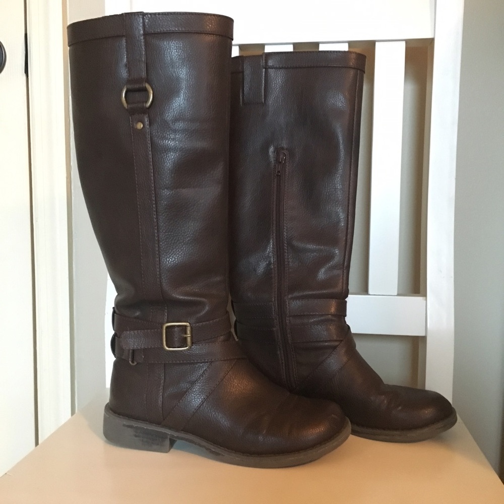 Dark brown knee/ riding boots