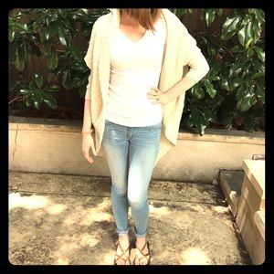 Fobya  New Textured Cream Cardigan Wrap  Size S/M