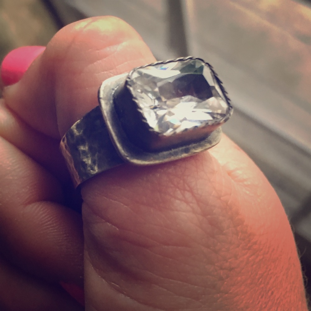 Silpada SS and Cubic Zirc. Ring