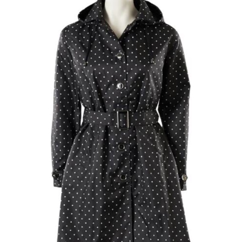 Capelli of New York Polka dot Rain coat
