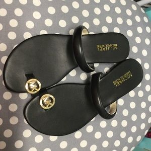 Michael Kors  black flat sandal