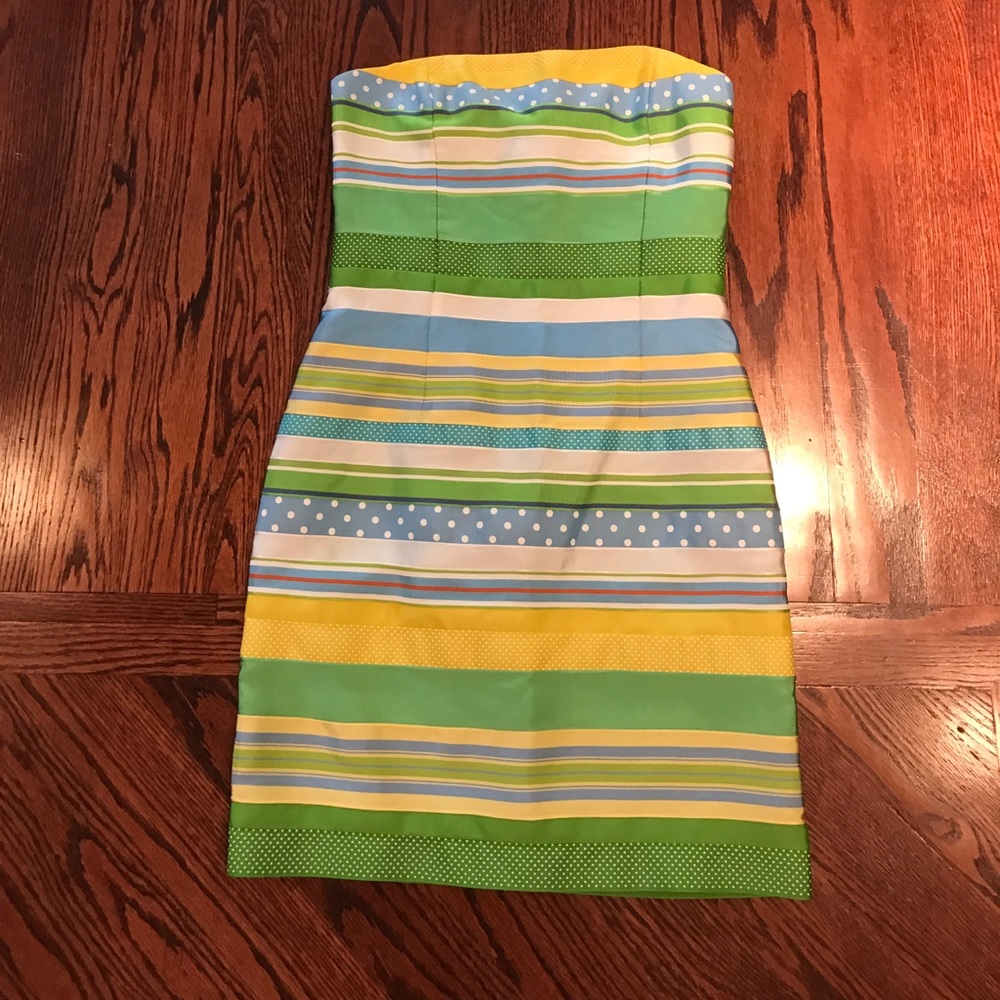 NWT J McLaughlin strapless ribbon dress 6