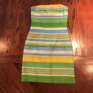 NWT J McLaughlin strapless ribbon dress 6