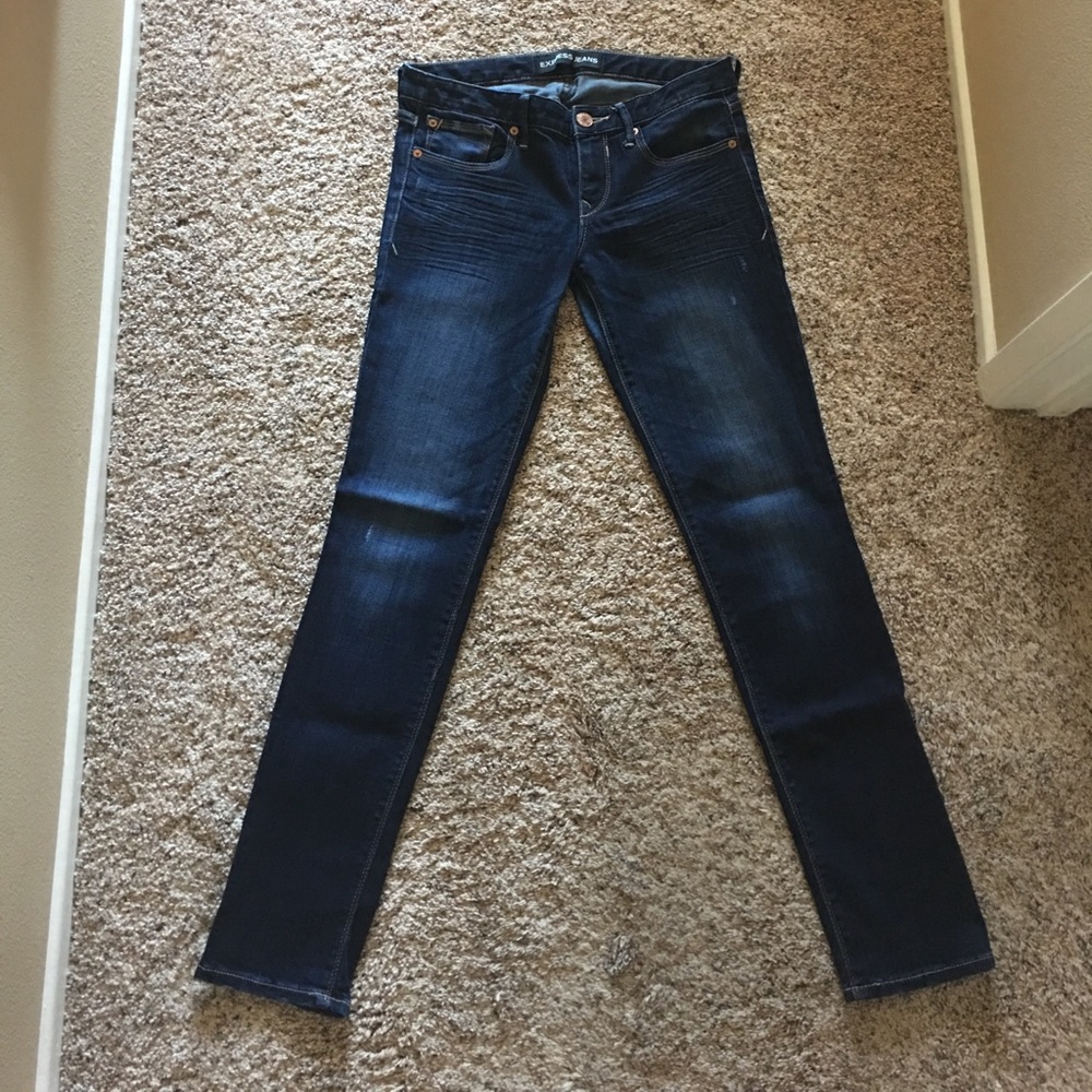 Express ankle skinny jeans