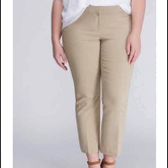 lane bryant khaki pants