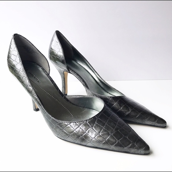Anne Klein Shoes - Anne Klein Christa Peuter Metallic Pointy Heels