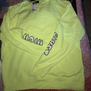 Lime Green Forever 21 Sweatshirt
