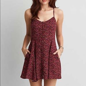 Flower print 90s-esque dress