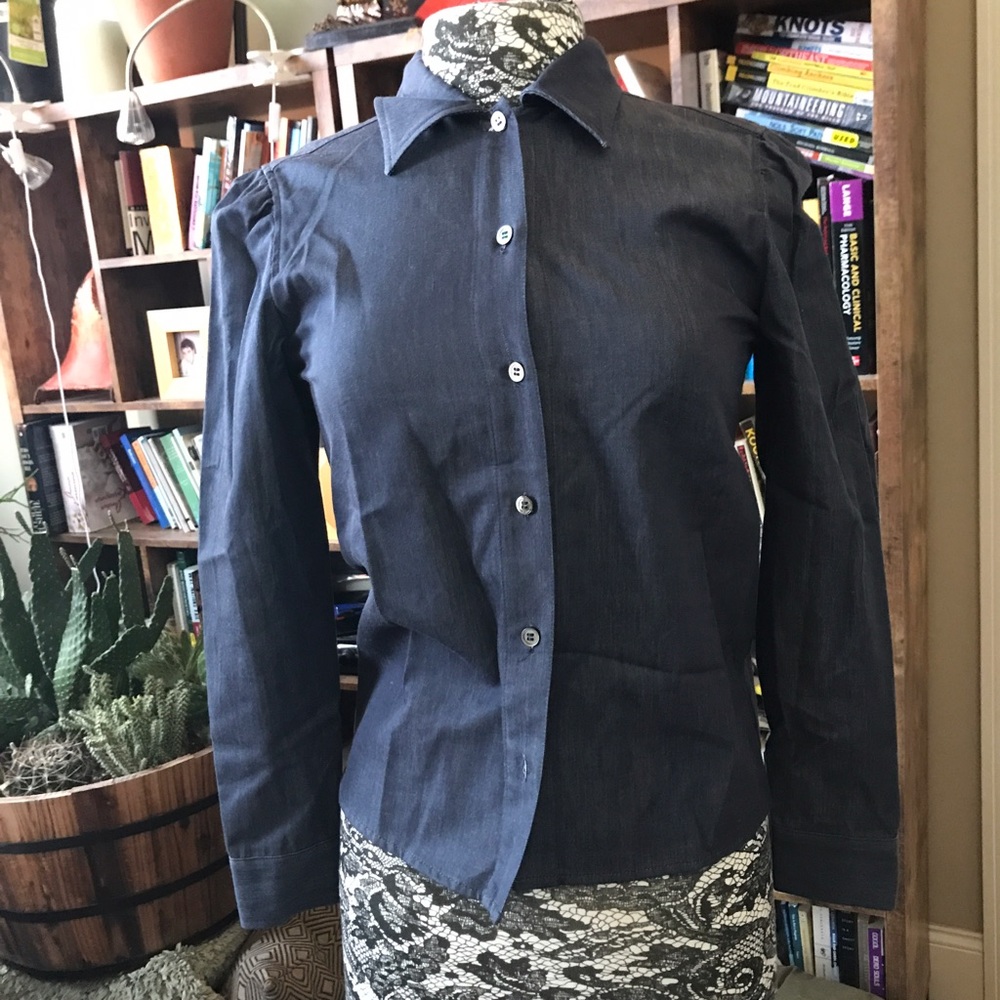 vanessa seward & APC dark chambray button down