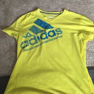 Adidas bright yellow shirt