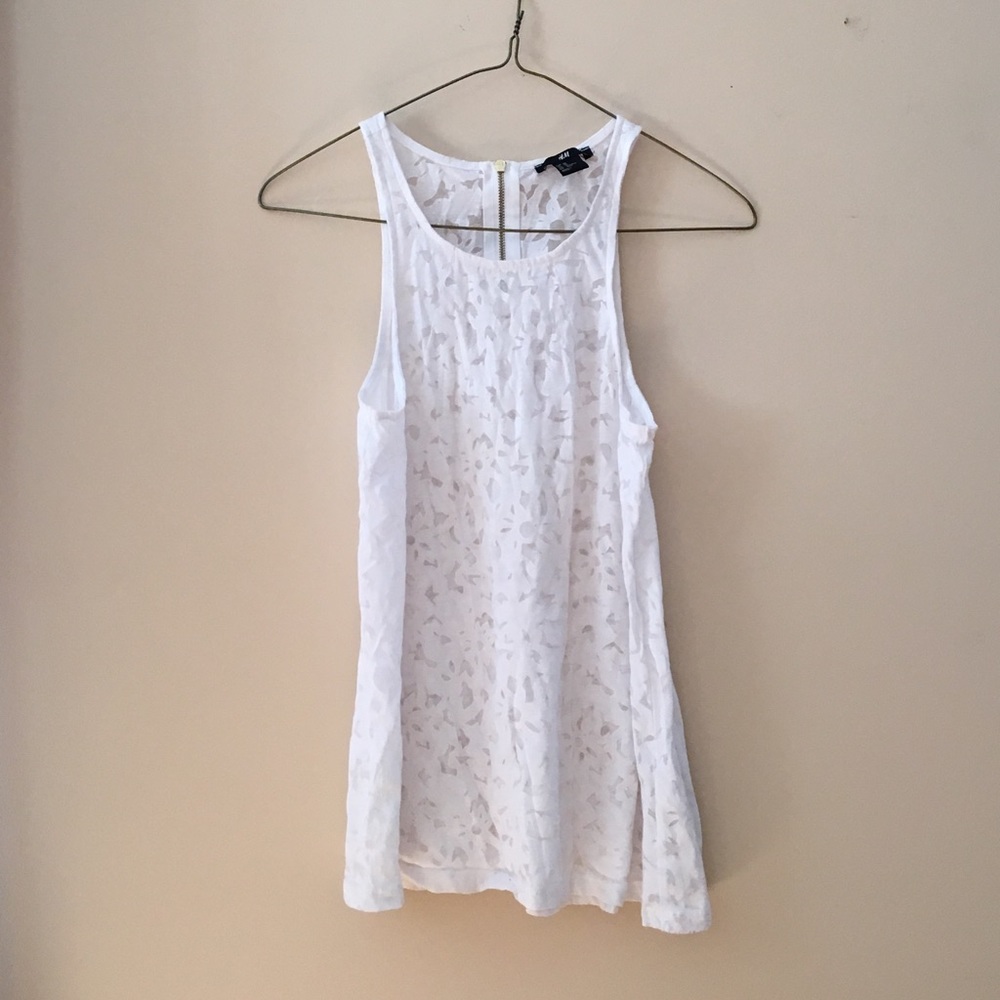 H&M white tank top size XS