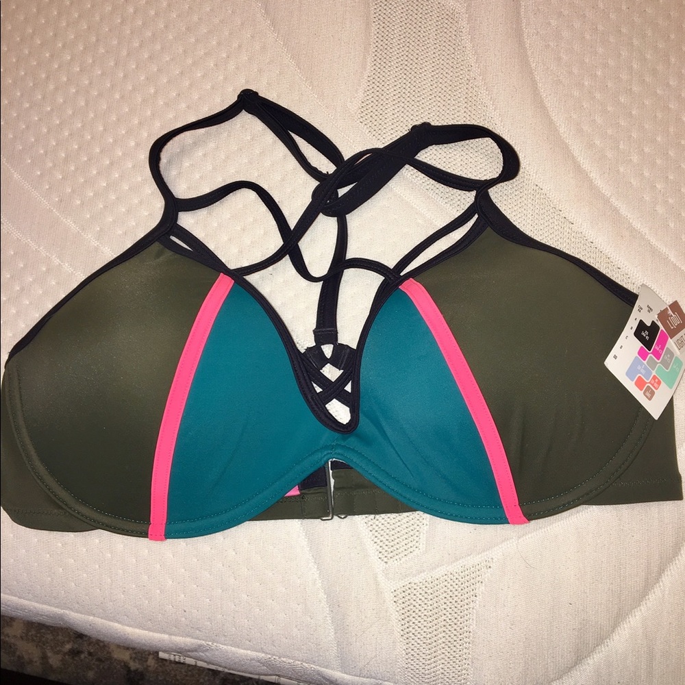 Brand New with Tags! PINK brand bikini top. Size L