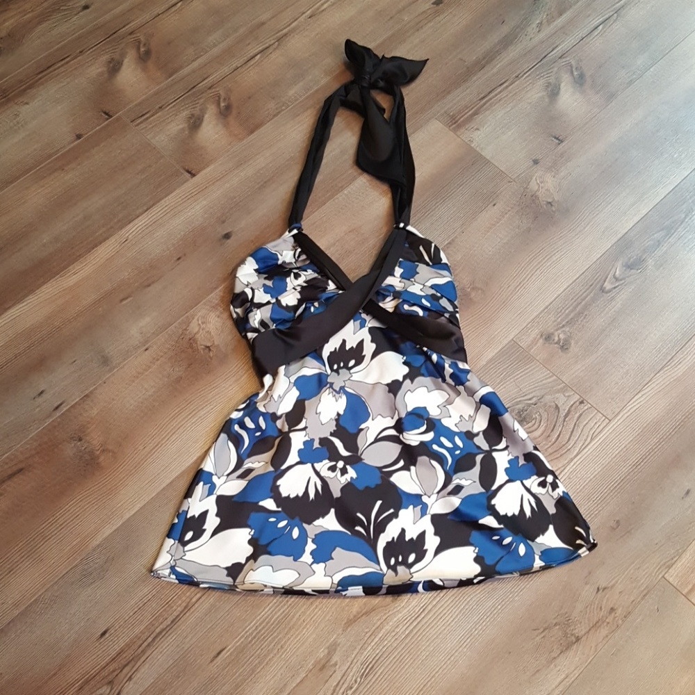 The Limited Silky tie around halter top
