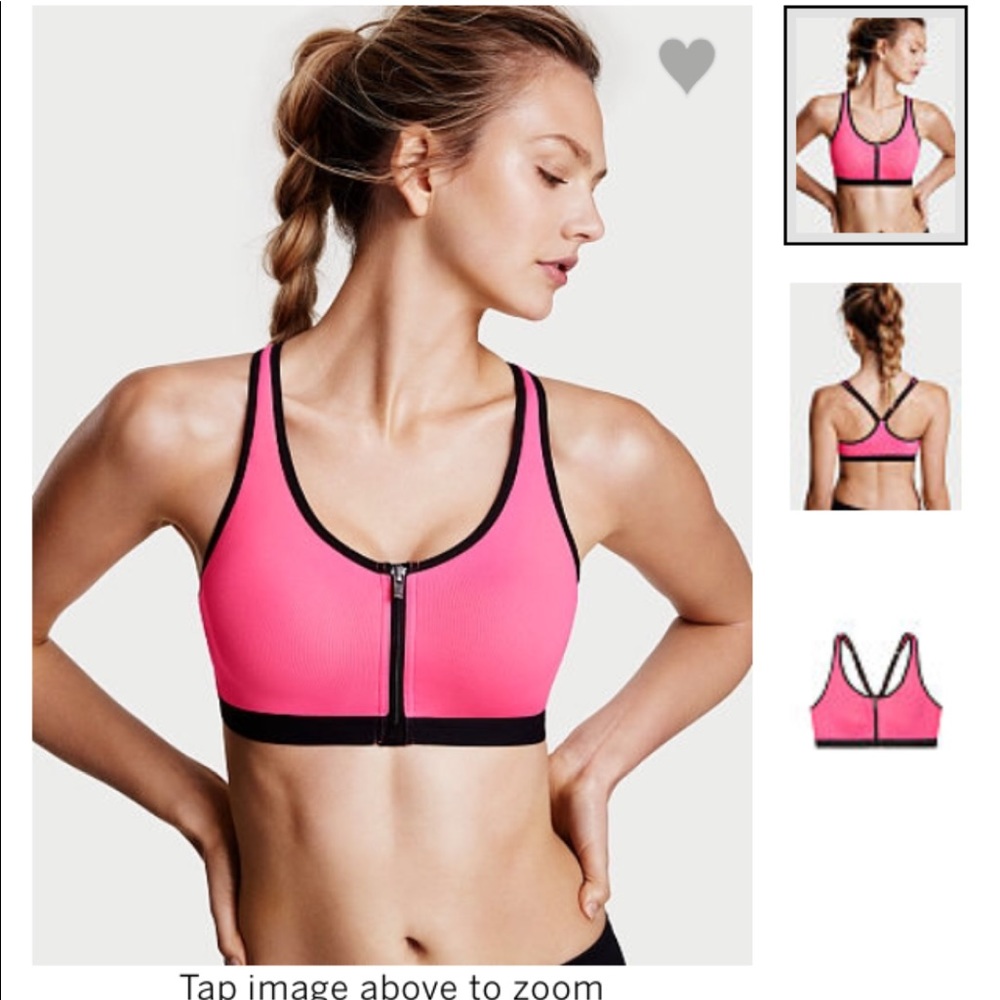 NWOT Victoria sport front close sports bra 🔴⚫️⚪️