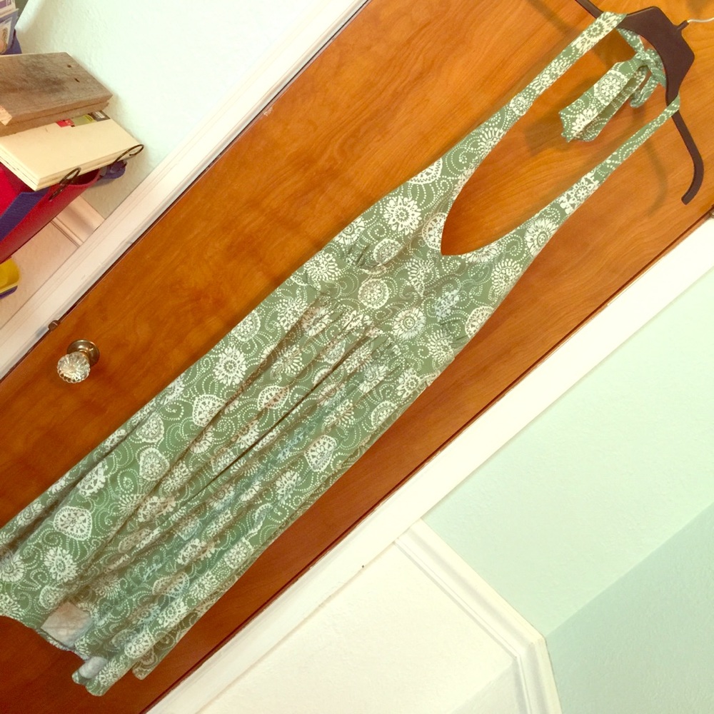 Green Halter Dress
