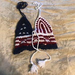 American Flag Crochet Crop Top