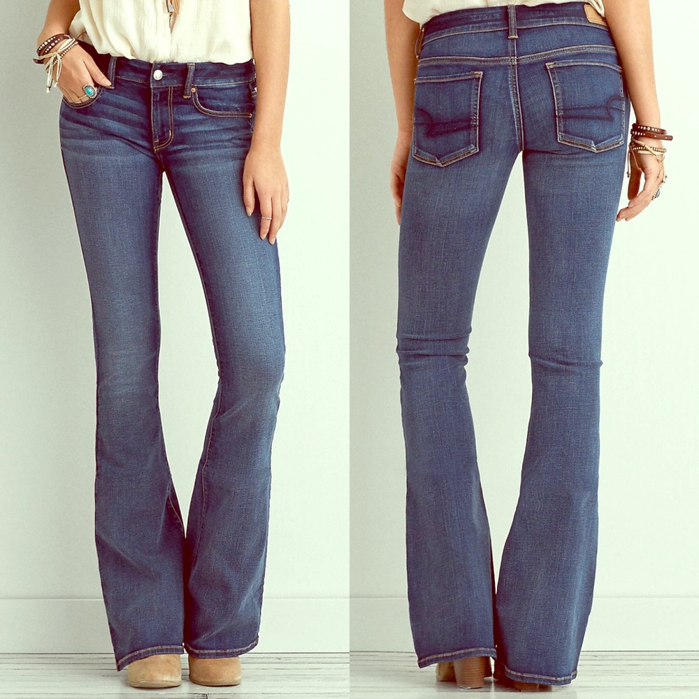 American Eagle Boho Artist Jeans size 8 XLONG