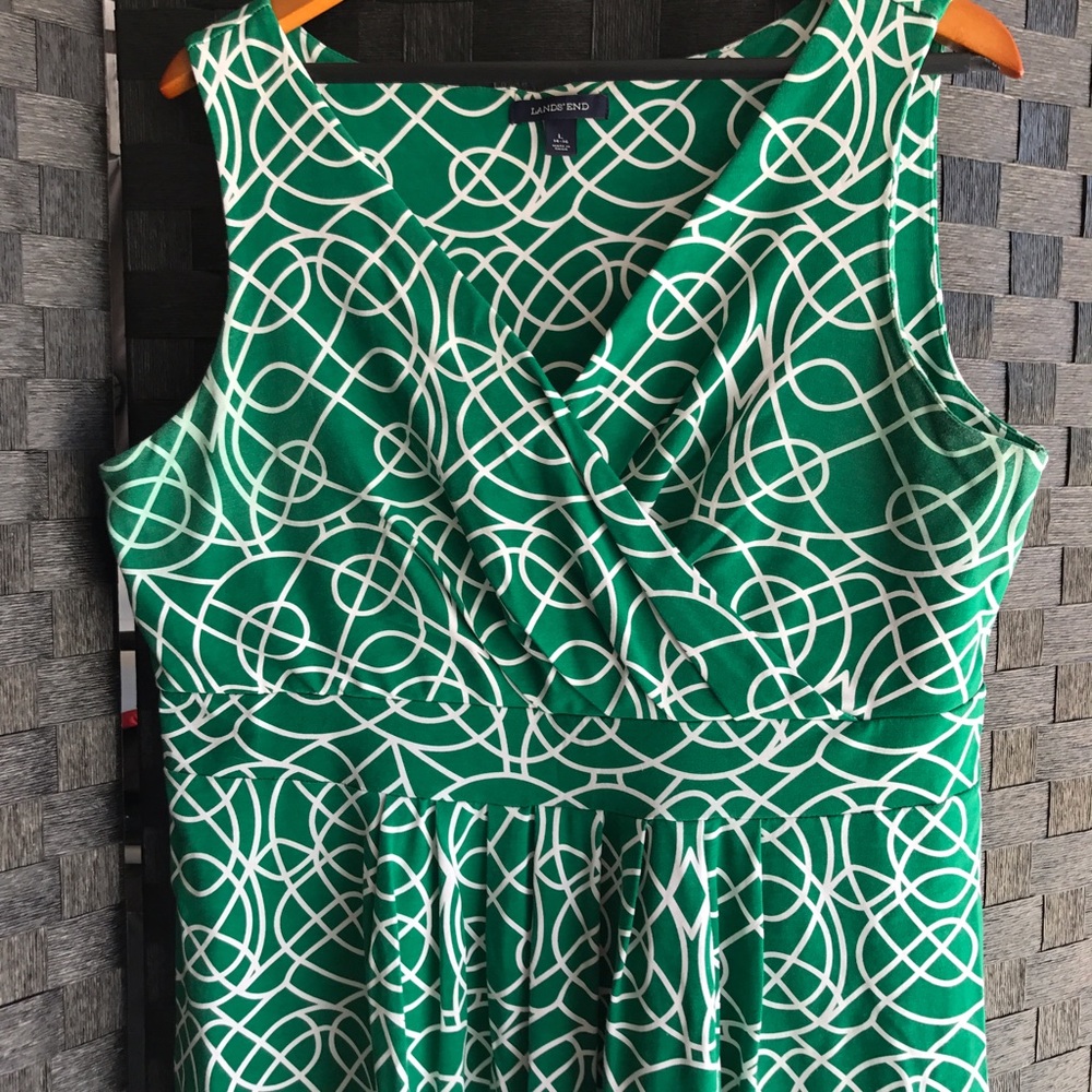 Lands'end Beautiful green dress!