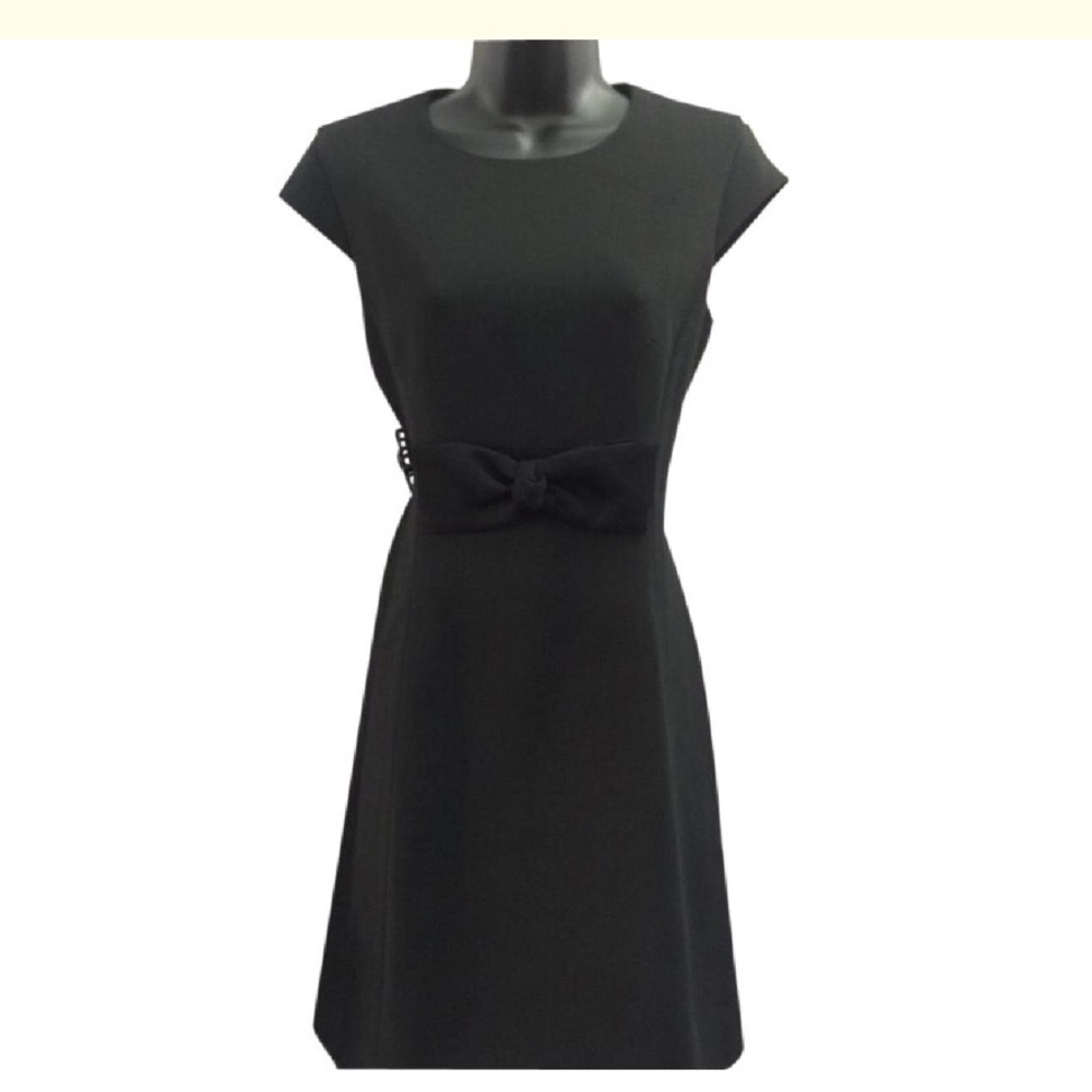 Kate Spade lollipop stretch bow crepe formal dress