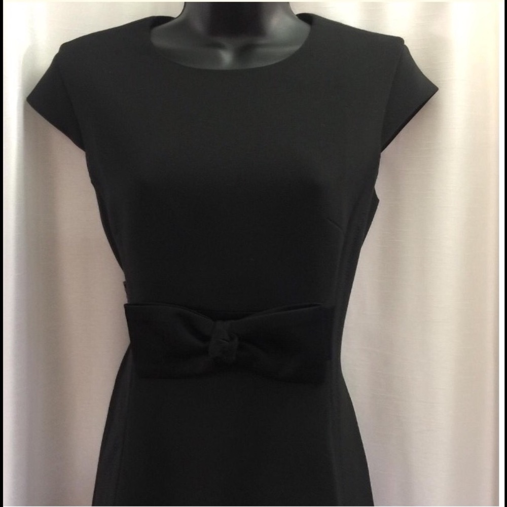 Kate Spade lollipop stretch bow crepe formal dress - Picture 2 of 4