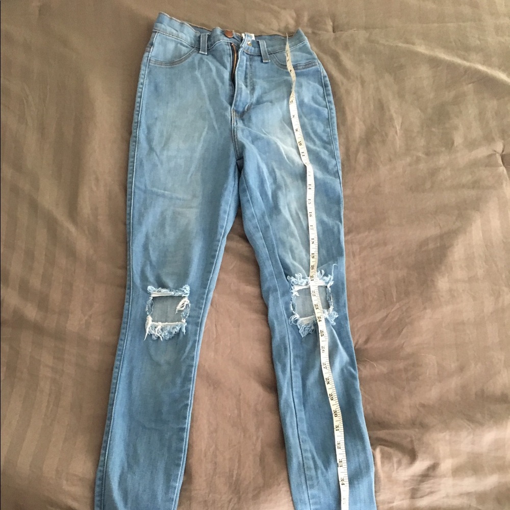 Tough Luck Jeans - Light Blue - Fashion Nova