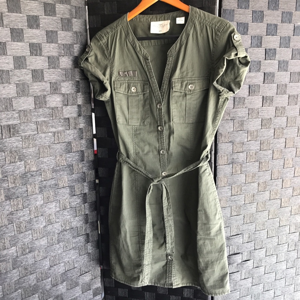 H&M army green dress!