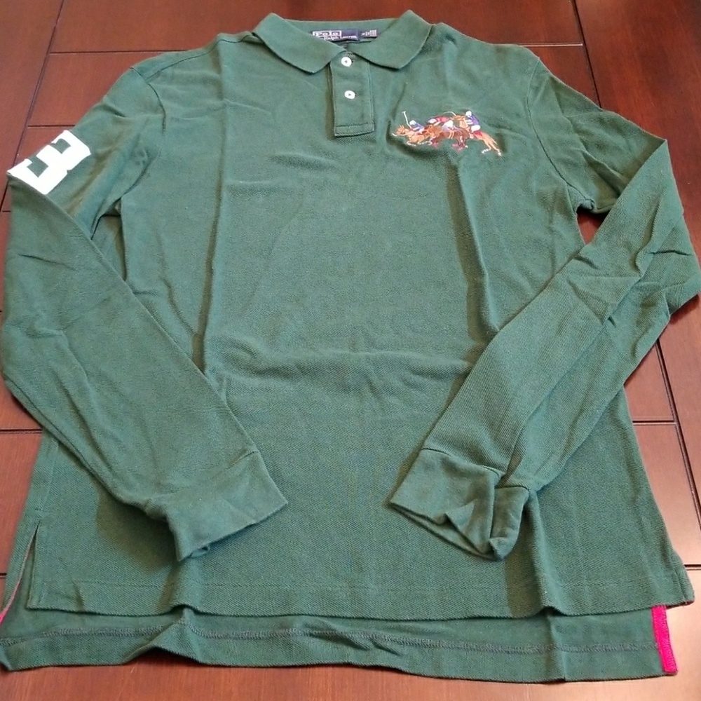 Polo Ralph Lauren custom fit LS mesh medium