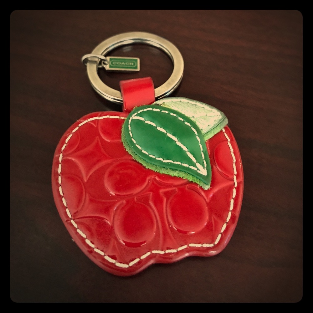 Coach Apple Keychain