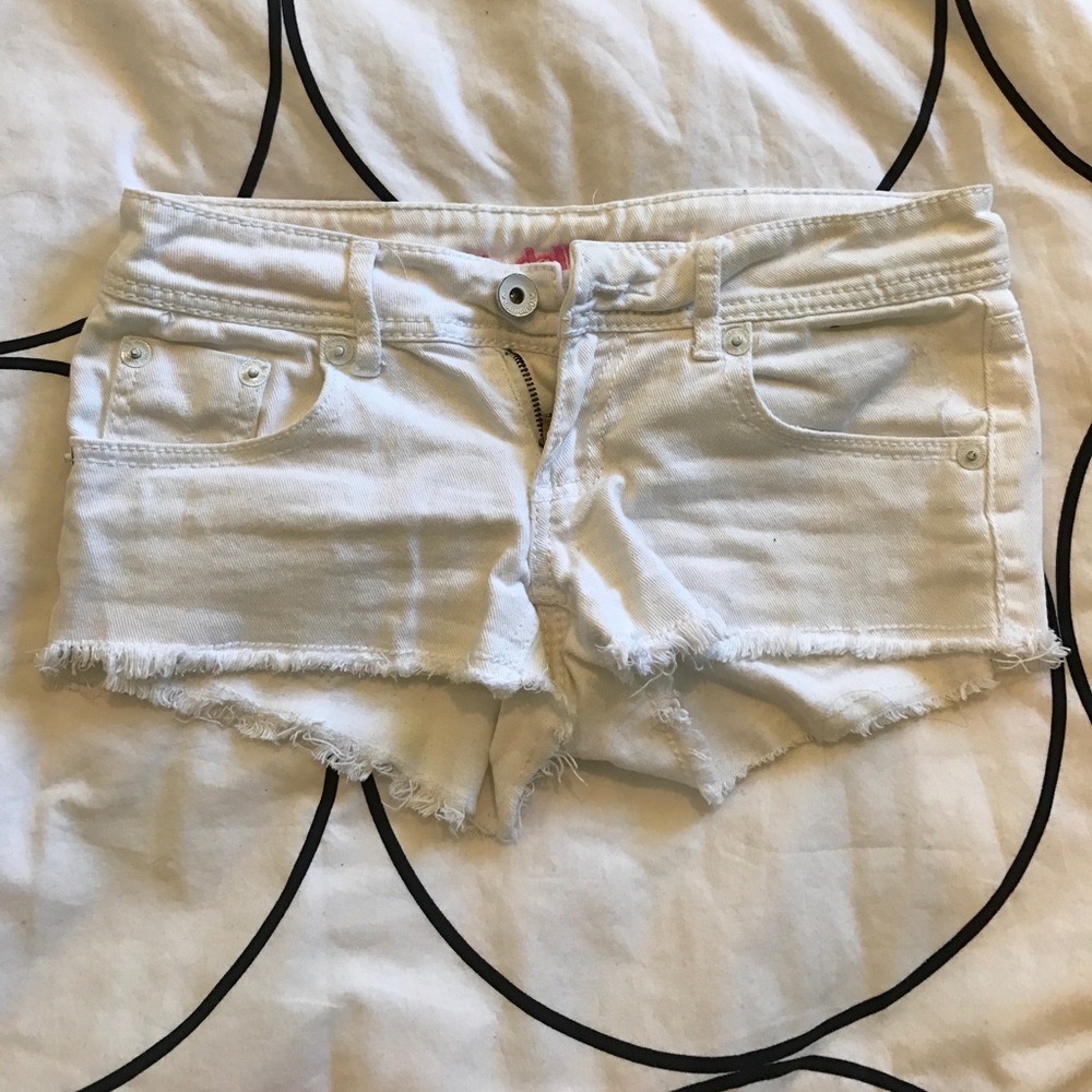 White short shorts