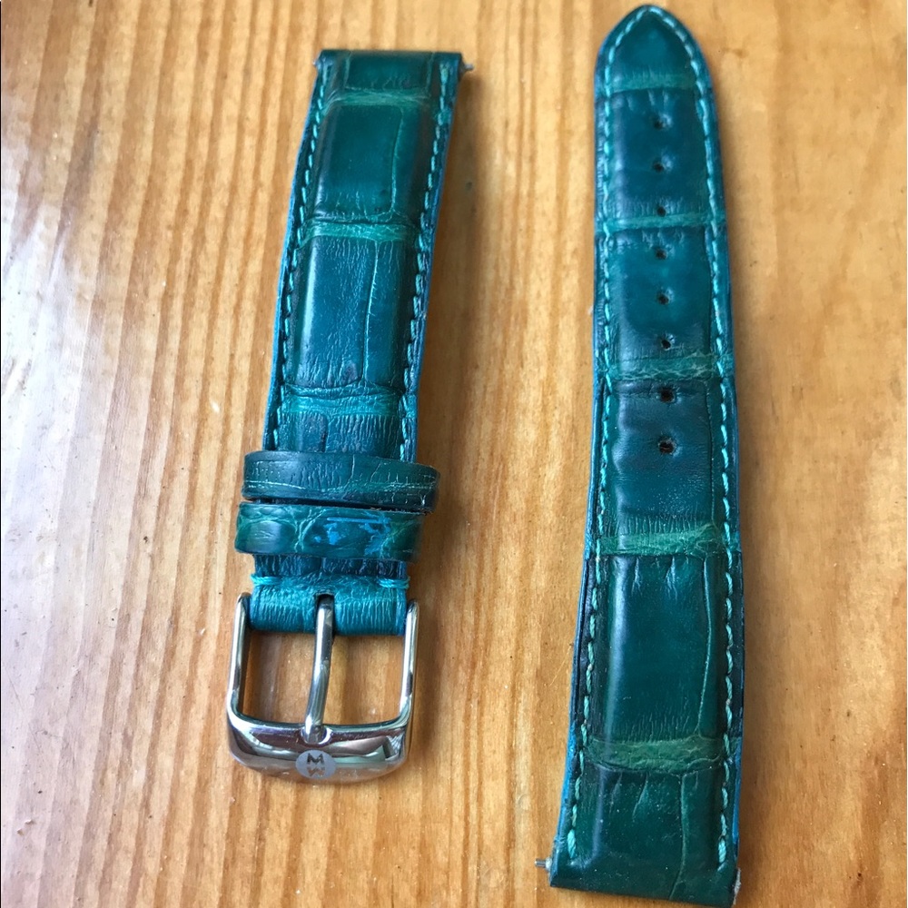 Michele Watches Leather Band 💚