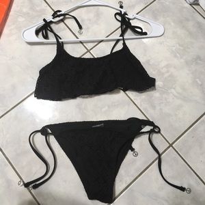 H & M black bikini top & bottom
