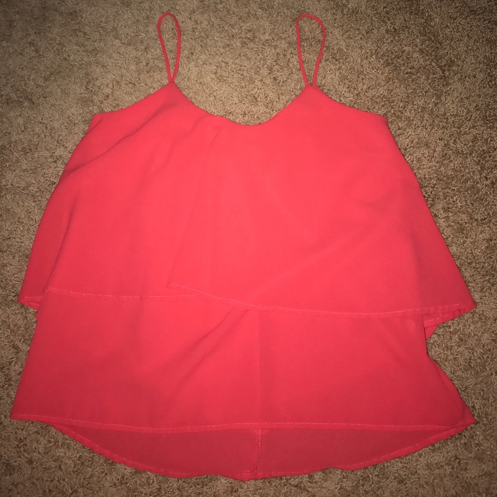 Tank top! Worn once if that. Red orange! 🔅🔆