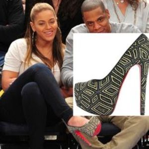 Christian louboutin daffodile Panama geometric