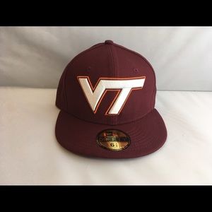 Virginia Tech New Era Fitted Hat.  Size 6 7/8