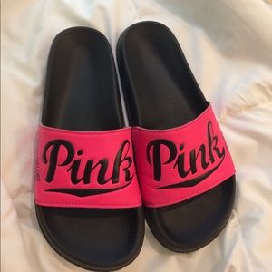 Pink VS slides/flip flops