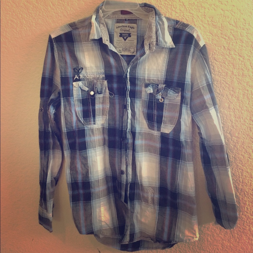 Blue American Eagle Shirt