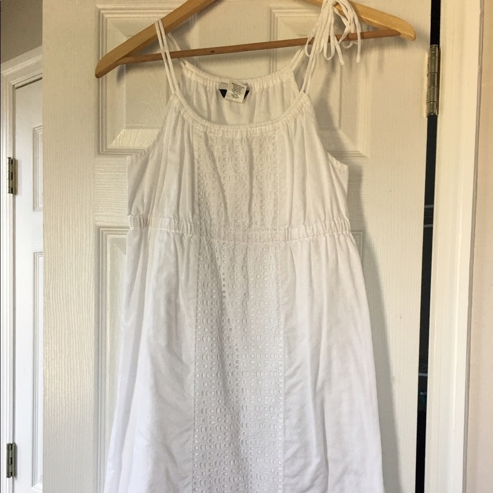 J. Crew 100% cotton white dress