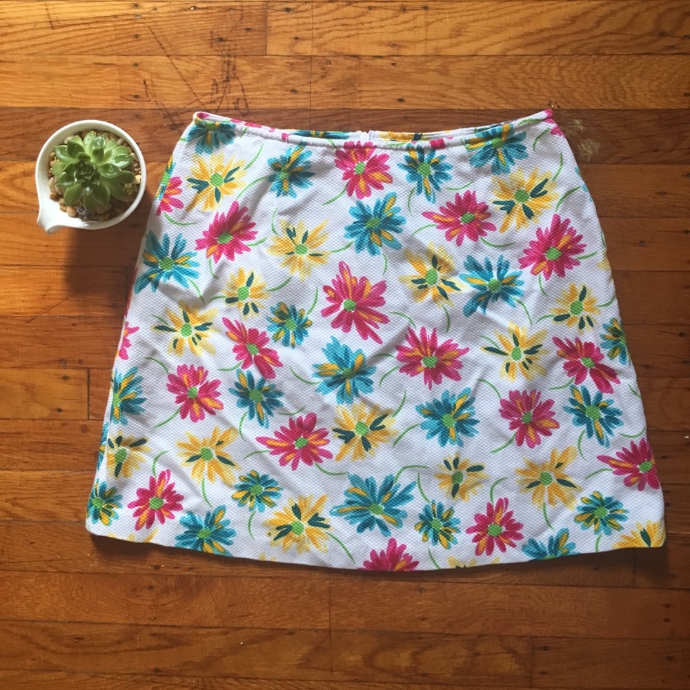 🌸 Vintage Express Floral Print Skirt