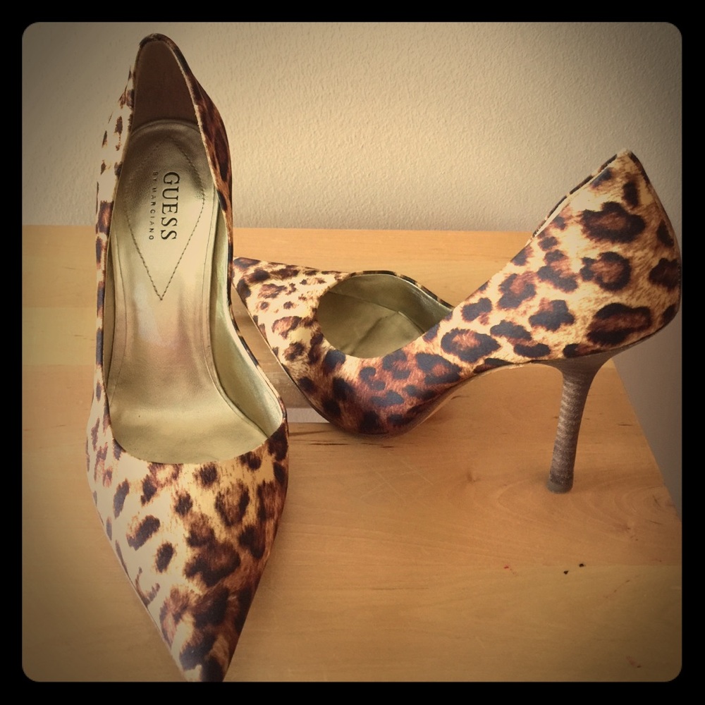 Guess Cheetah Print Heels