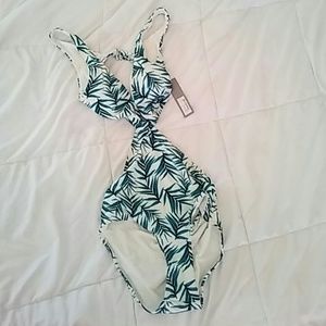 One piece cut out swimsuit
