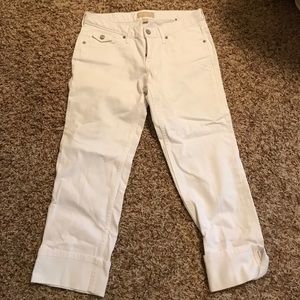 Banana Republic white capris