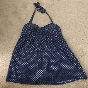 Halter polka dot top
