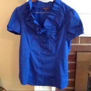 The Limited Essiential shirt in jewel tone blue