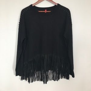 Saks 5th Ave fringe sweater