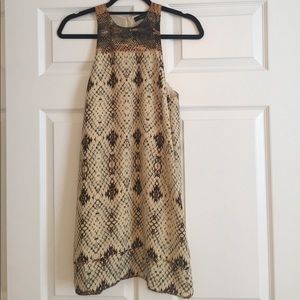 Snake Skin Printed Dress