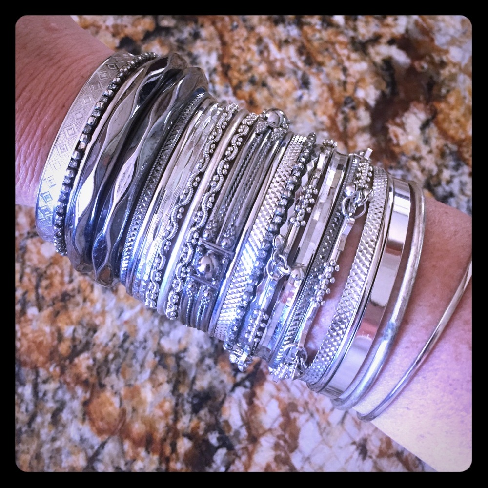 Large bundle of bracelets