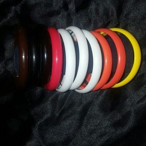 Stack of 10 bangle bracelets!!