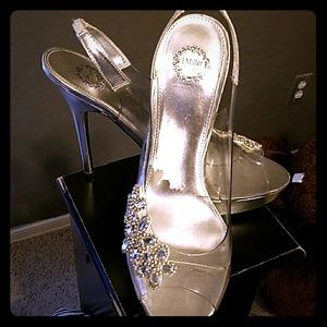 Glass Sling back sandals